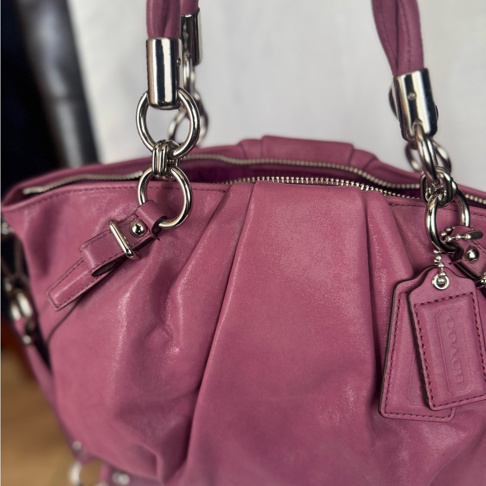 Coach Pink/ Lilac Leather Women's Bag